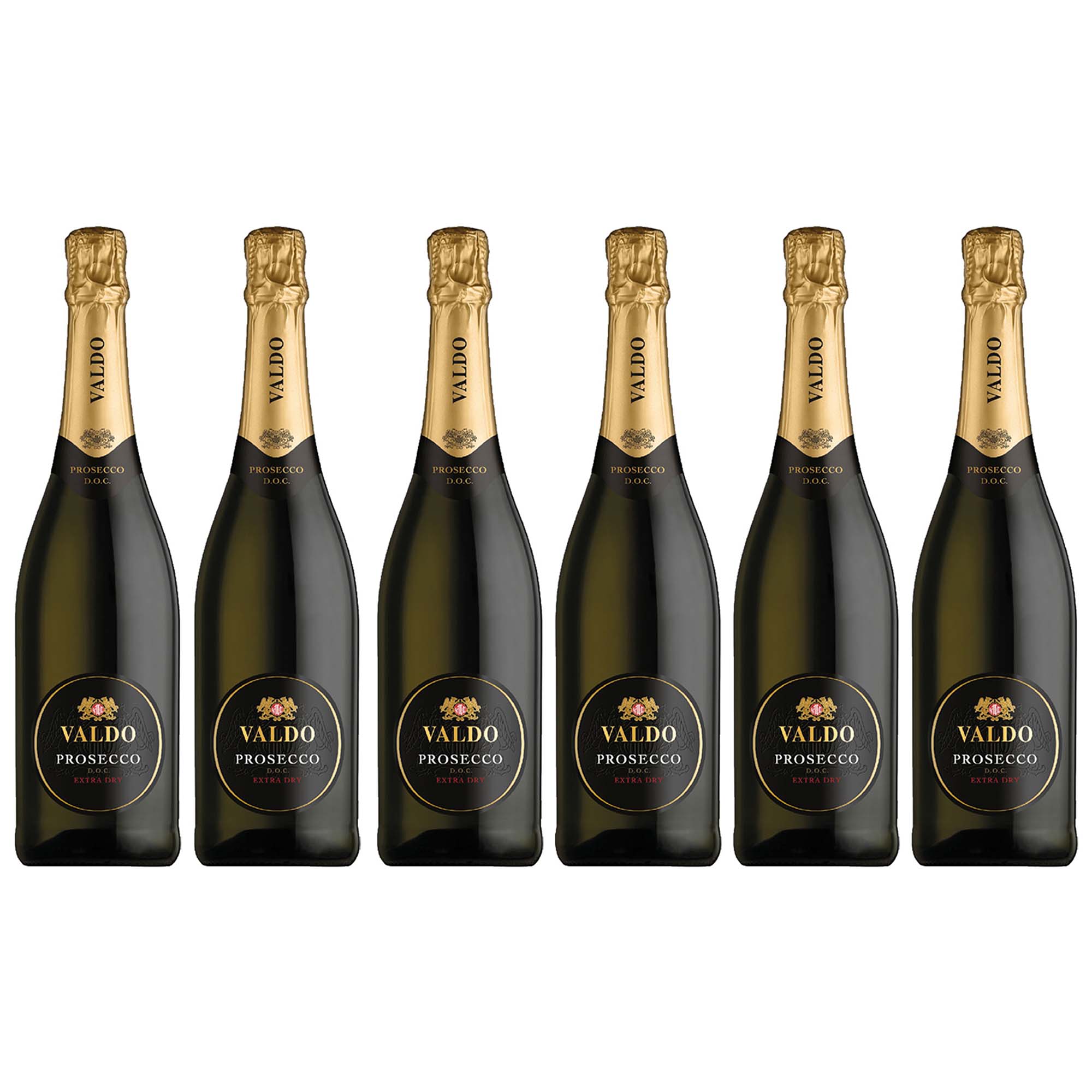 Der Valdo Prosecco Spumante in der 750ml Flasche im 6er Vorteilspack von L'Osteria
