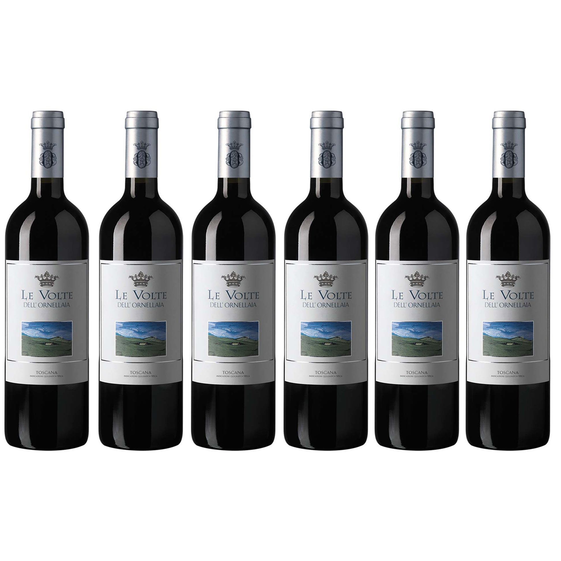 Der Le Volte dell'Ornellaia Wein in der 750ml Flasche im 6er Vorteilspack von L'Osteria