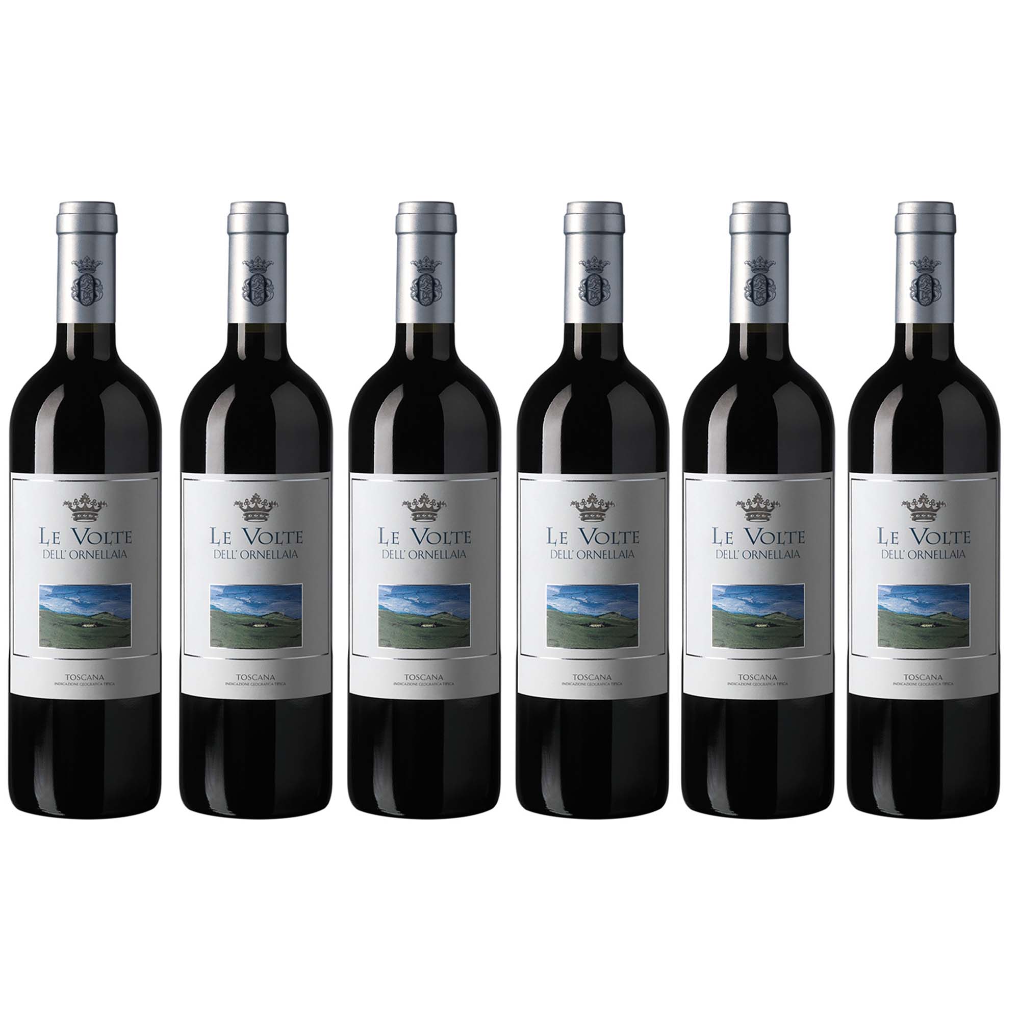 Der Le Volte dell'Ornellaia Wein in der 750ml Flasche im 6er Vorteilspack von L'Osteria